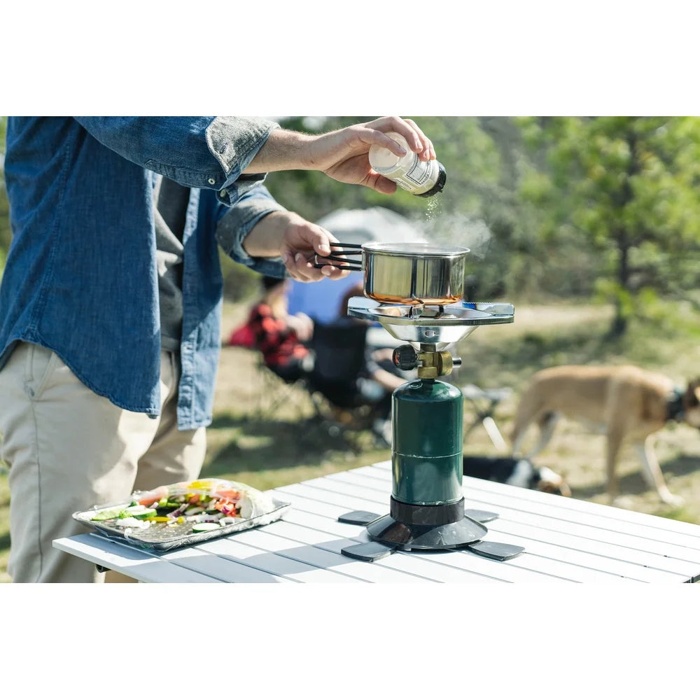 XMSJ UltraLightweight Portable Single Burner Propane Stove for Backpacking Adventures