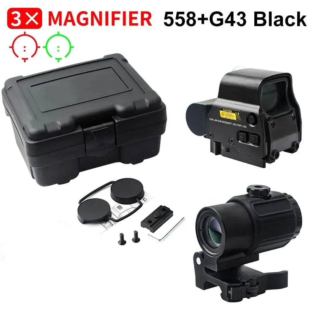 Bestsight 558 HolographicOptic RifleMountedHolographicOpticsUnit With 68MOA Ring And 1MOA Dot