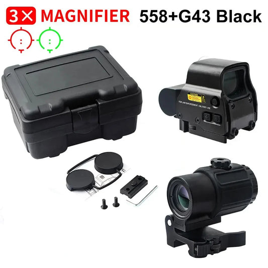 Bestsight 558 HolographicOptic RifleMountedHolographicOpticsUnit With 68MOA Ring And 1MOA Dot