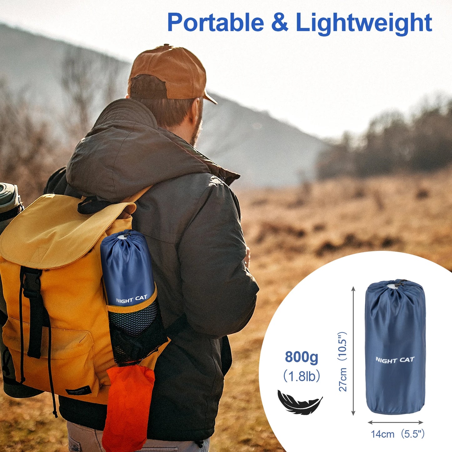 Ultralight Waterproof Air Mattress With Built In Pump And Pillow