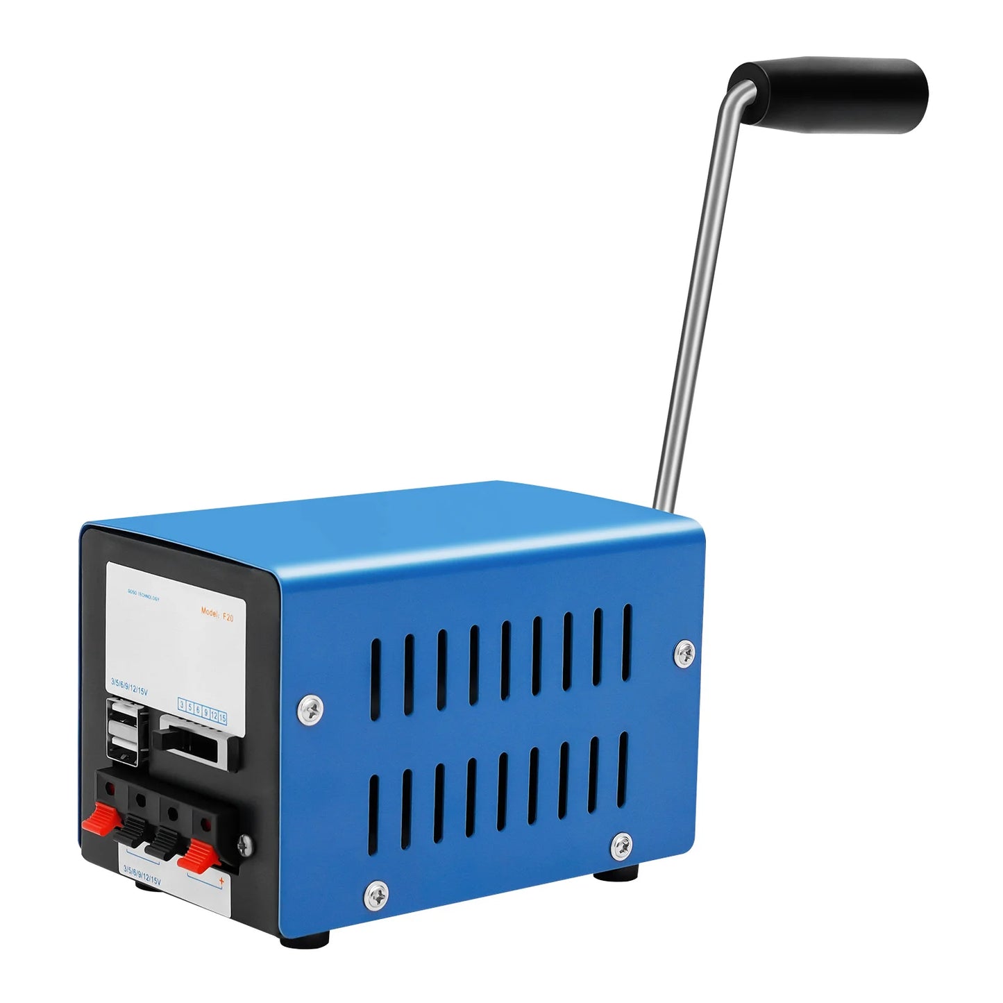 Hand Crank Generator 20W Portable Emergency Power Bank USB Charger