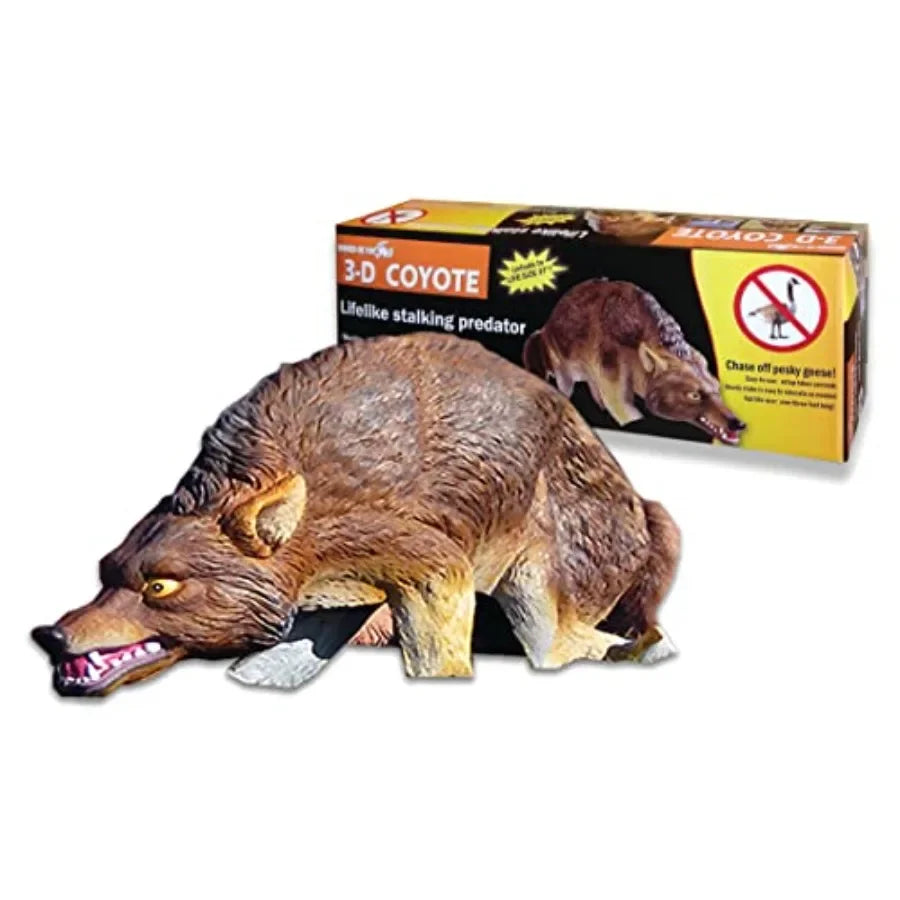 High Concerned Chemical 3D Coyote Decoy With Moving Tail And Realistic Markings