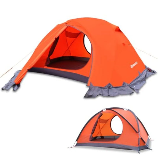 Building 4 Season Winter Tent With Aluminum Poles Waterproof PU8000