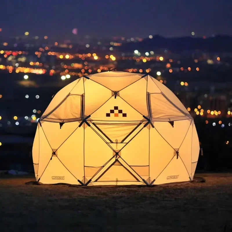 LUING BOX Outdoor Dome Tent With Automatic Opening Spherical Folding