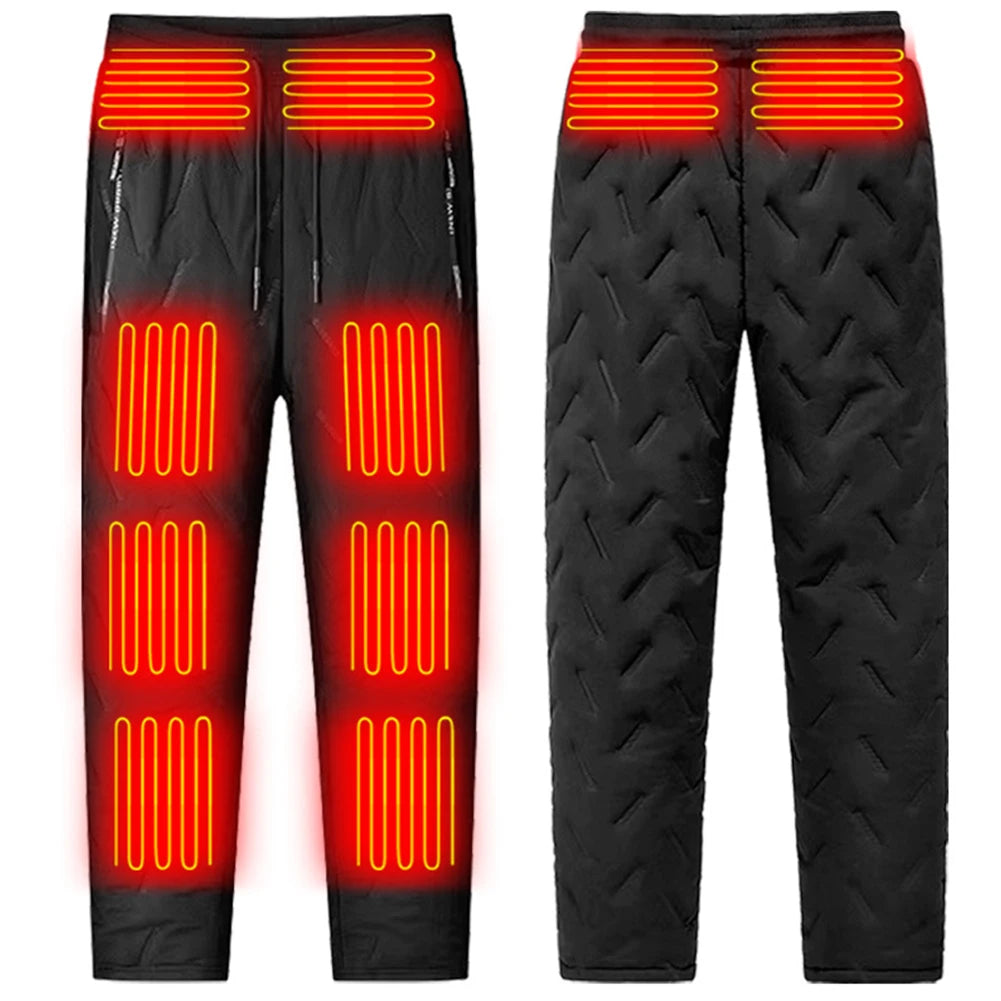 APWIKOGERCN Unisex Heated Thermal Hiking Pants With 10 Zones