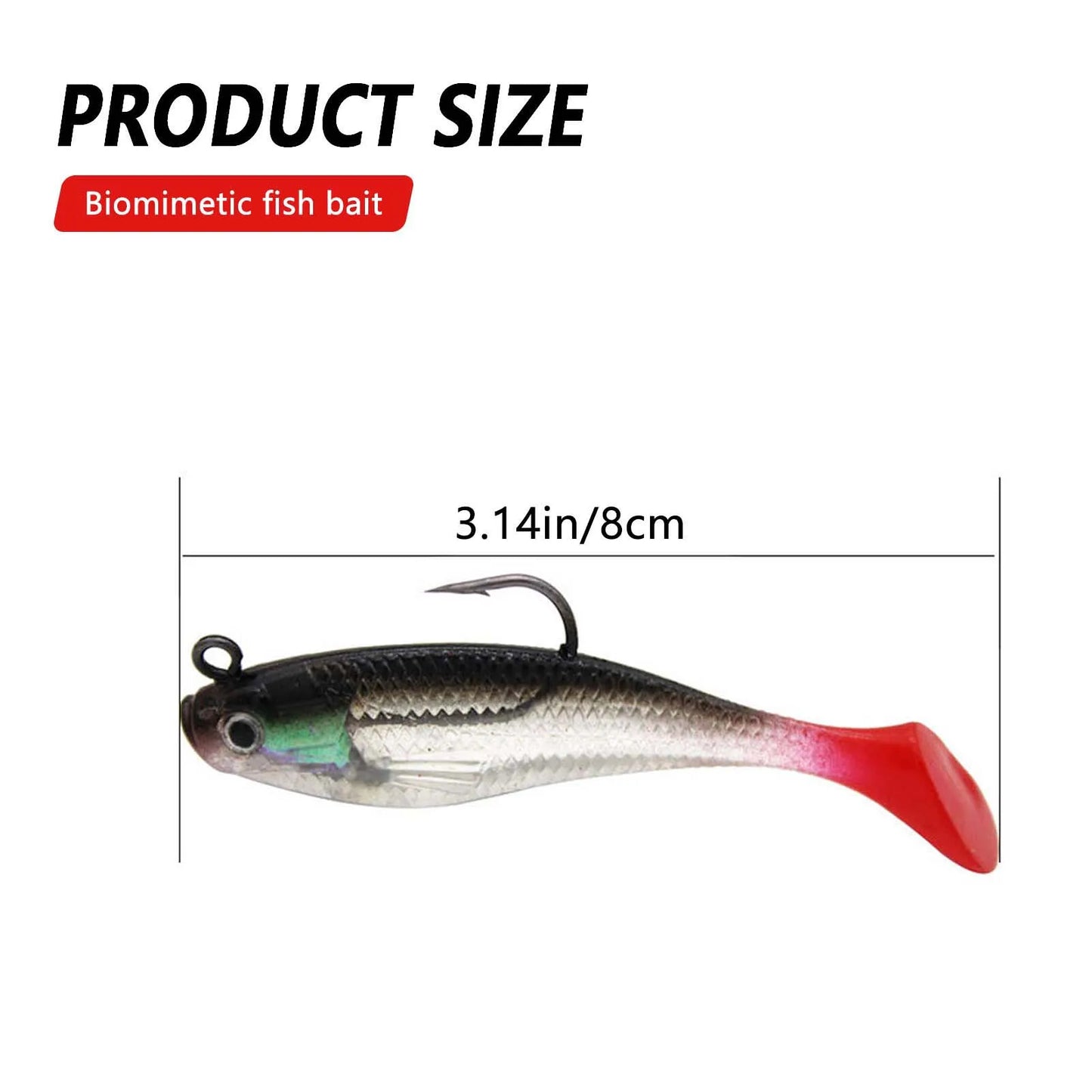 Soft Fishing Lures Swim Baits For Saltwater Pike Walleye Perch