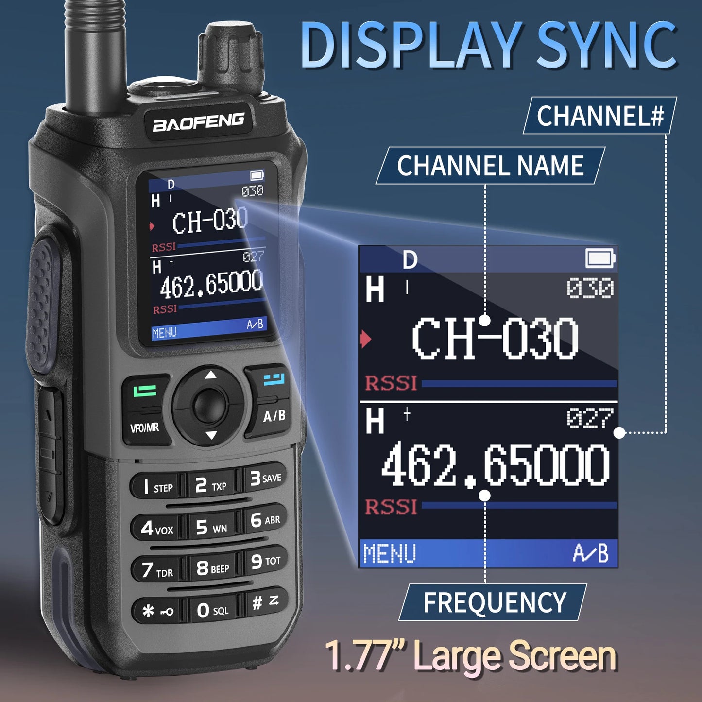 Baofeng GM-21 GMRS Two Way Radio Walkie Talkie Pro