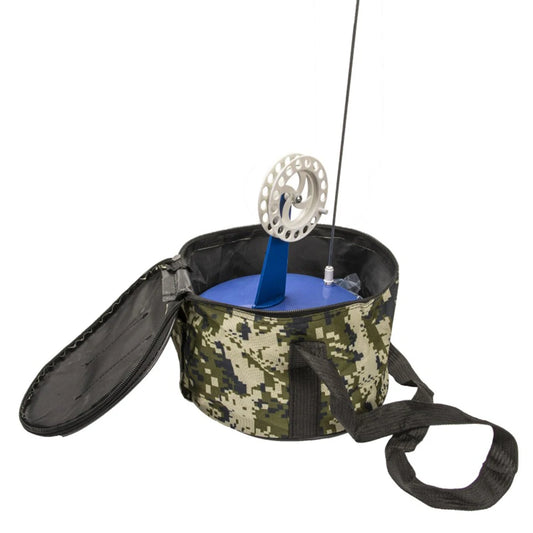 APWIKOGERH Tip Up Ice Fishing Pole Braking System Six Pack