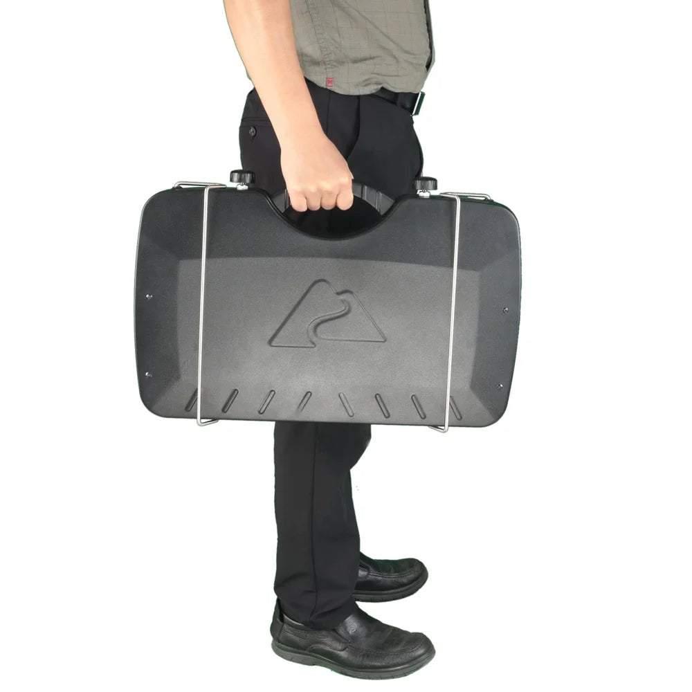 XMSJ UltrahighPerformanceUltraportable DualBurner Propane Camping Stove Windguards 20000 BTU