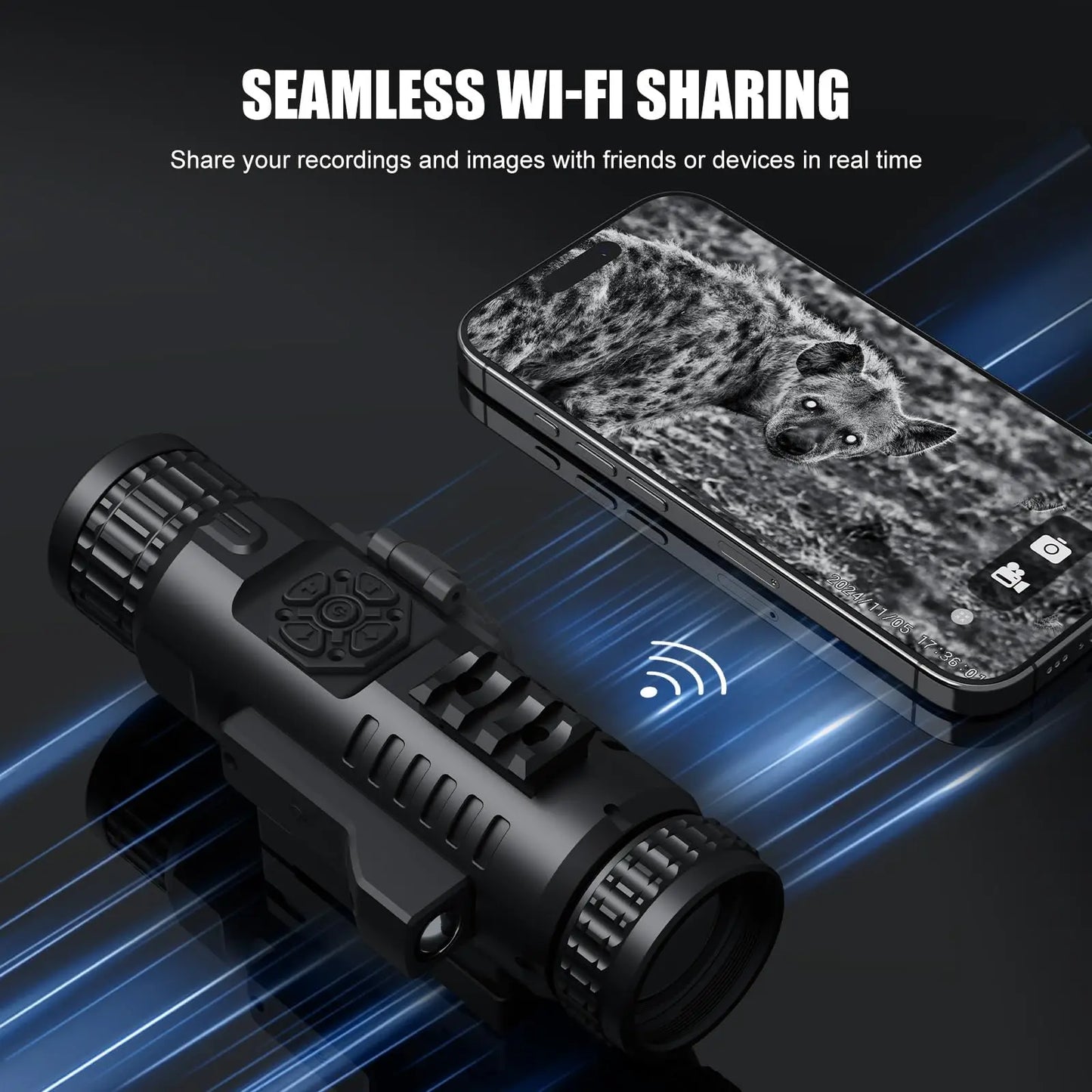 Kaalee Digital Night Vision Scope 2560x1920 HighResolution LongRange FieldGradePro