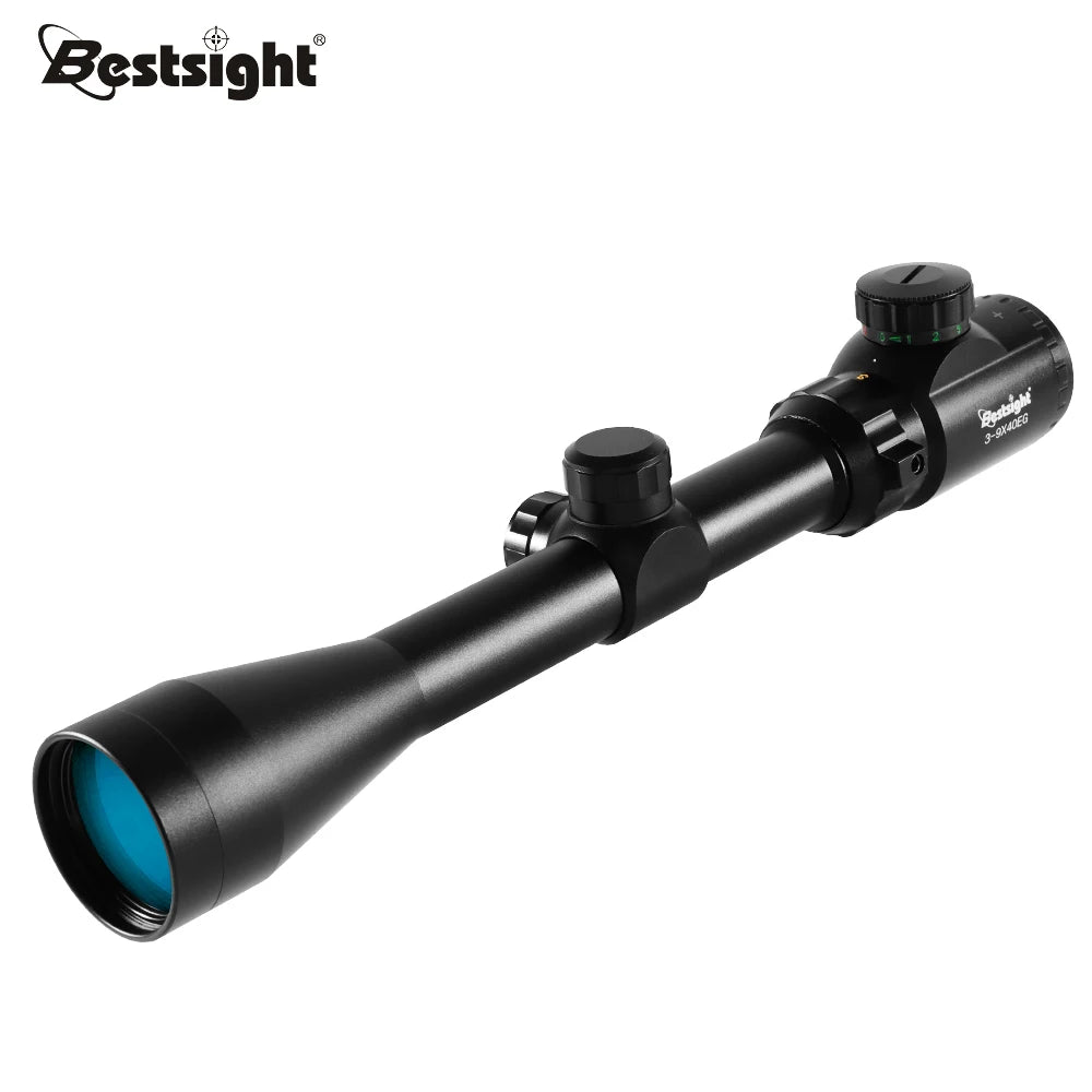 Nabila 3to9x40 Riflescope With MilDot Reticle Illuminated Red Green IncludesMountingClamps
