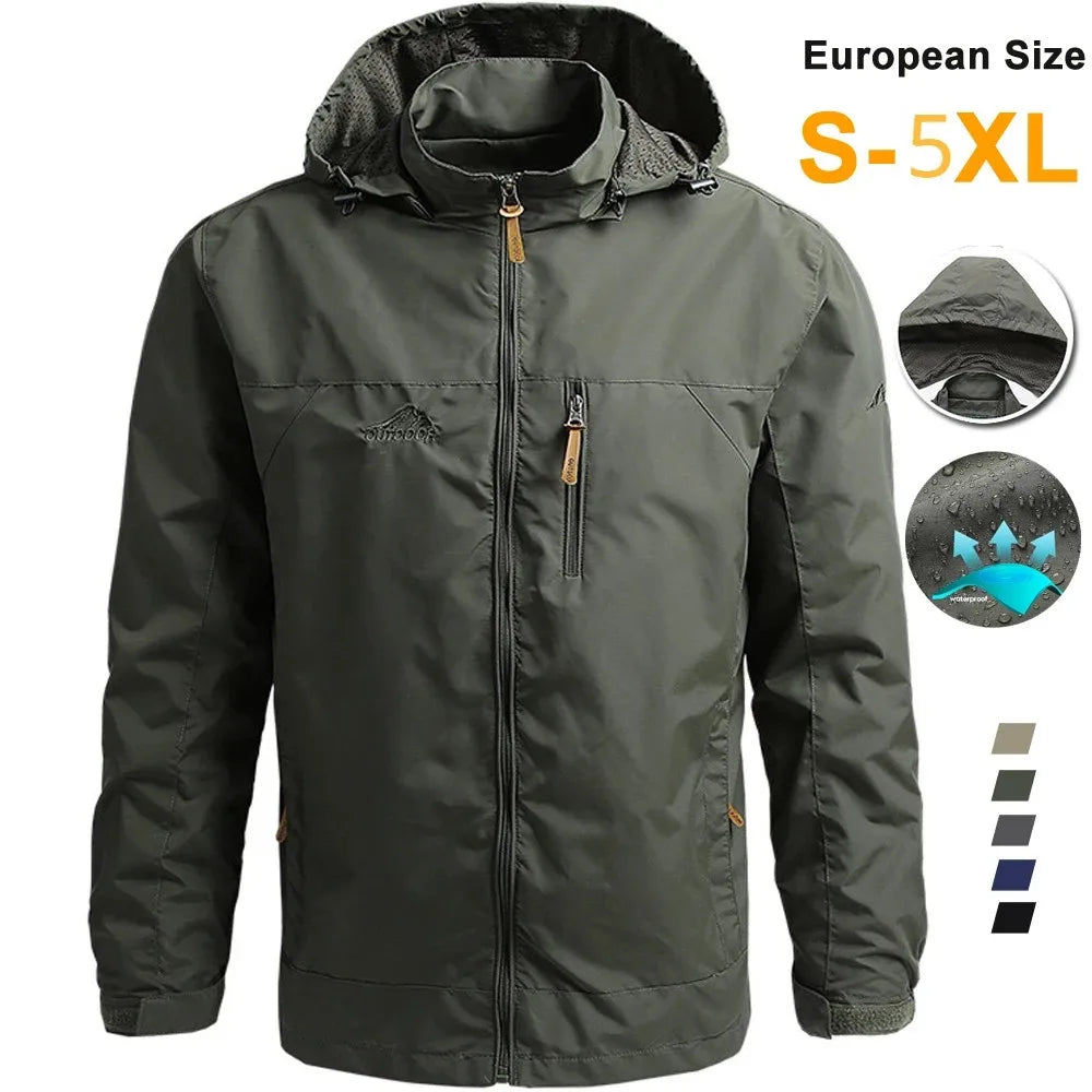 Waterproof Tactical Windbreaker For Men Field Jacket