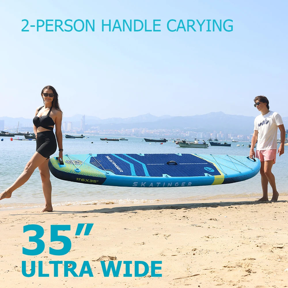 Skatinger Inflatable Paddle Board for Adults Stable SUP Board