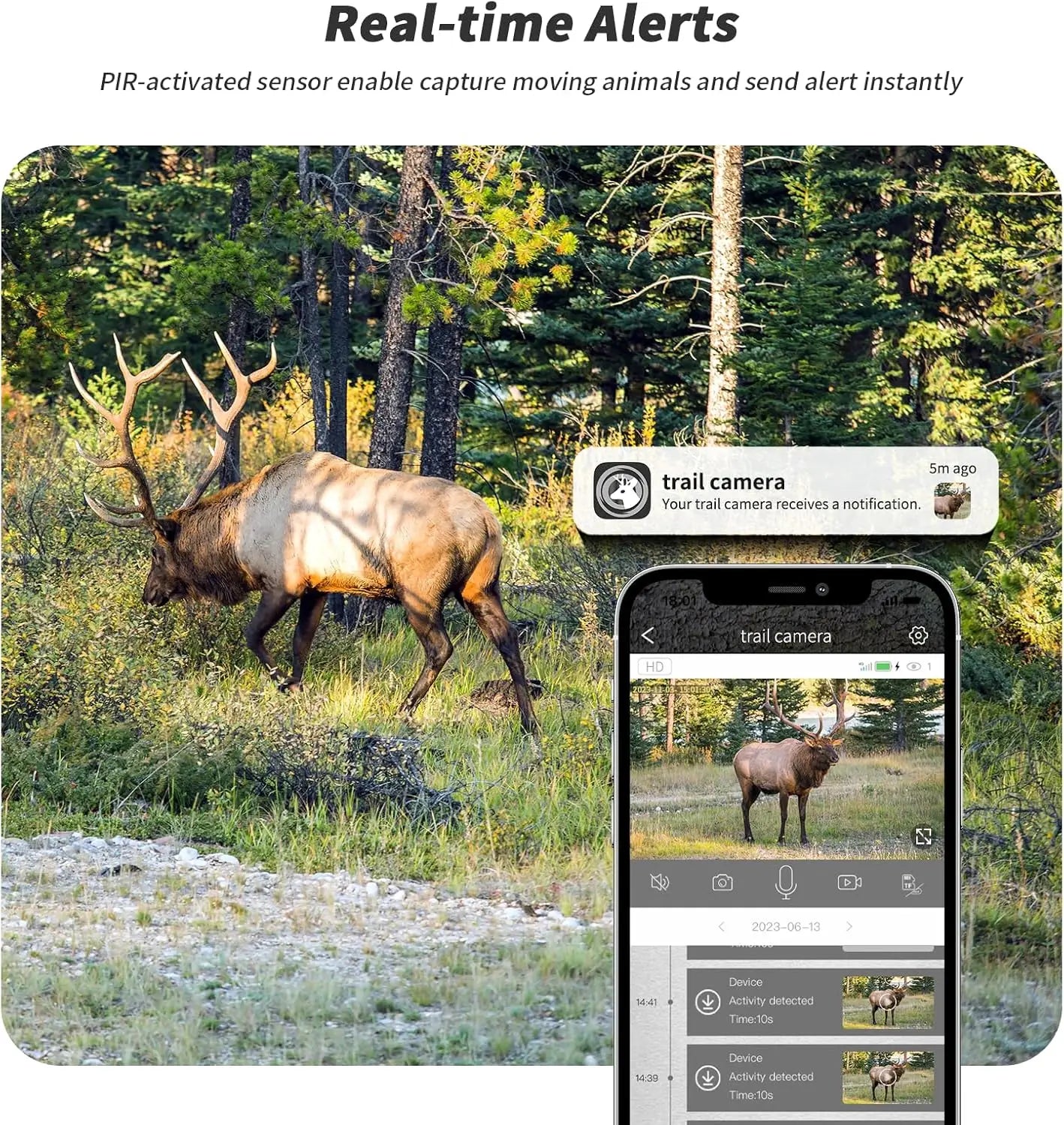 Hignconcerned 4G LTE Trail Camera With Live Stream Night Vision