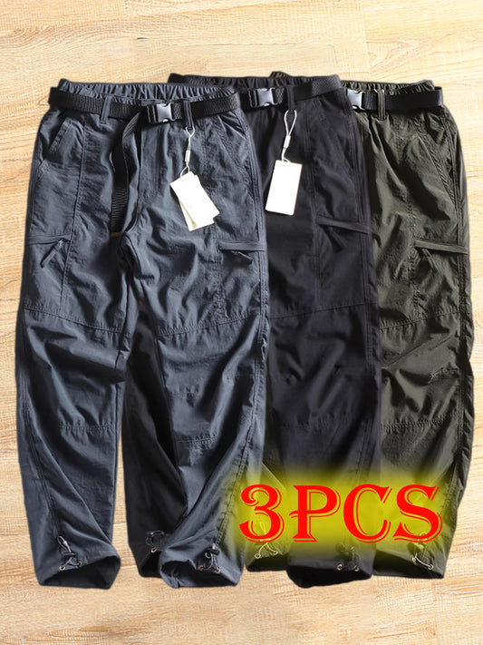 NONECN Men's Summer Tactical Cargo Pants Lightweight Waterproof