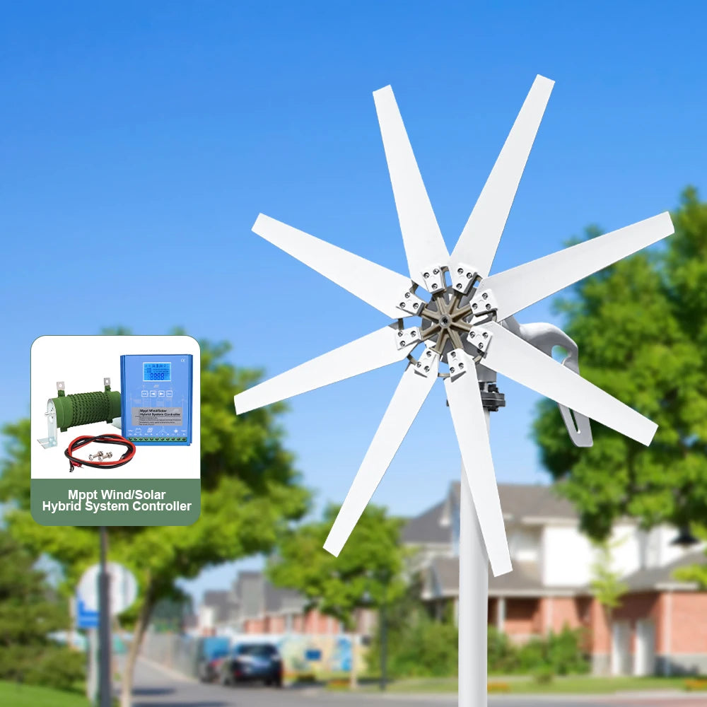 SMARAAD 3000W Horizontal Wind Turbine 12V 24V 48V Low Noise