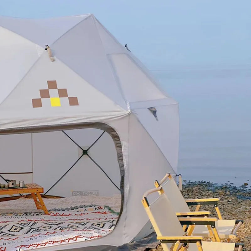 LUING BOX Outdoor Dome Tent With Automatic Opening Spherical Folding