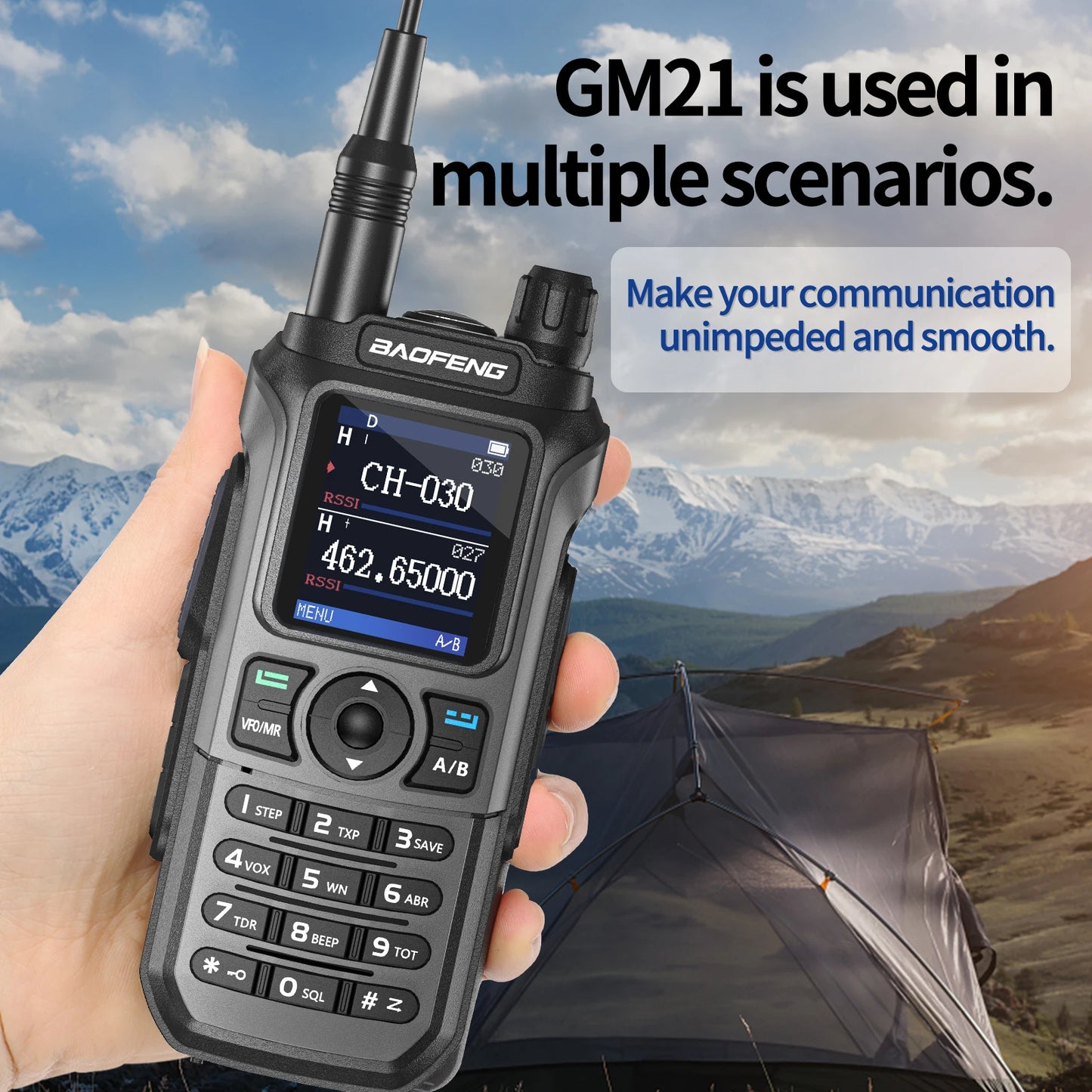 Baofeng GM-21 GMRS Two Way Radio Walkie Talkie Pro