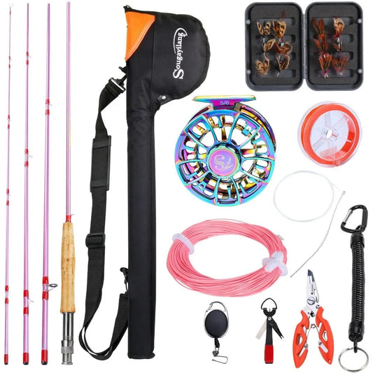 Ultra Light Fly Fishing Rod And Reel Combo With Accessories