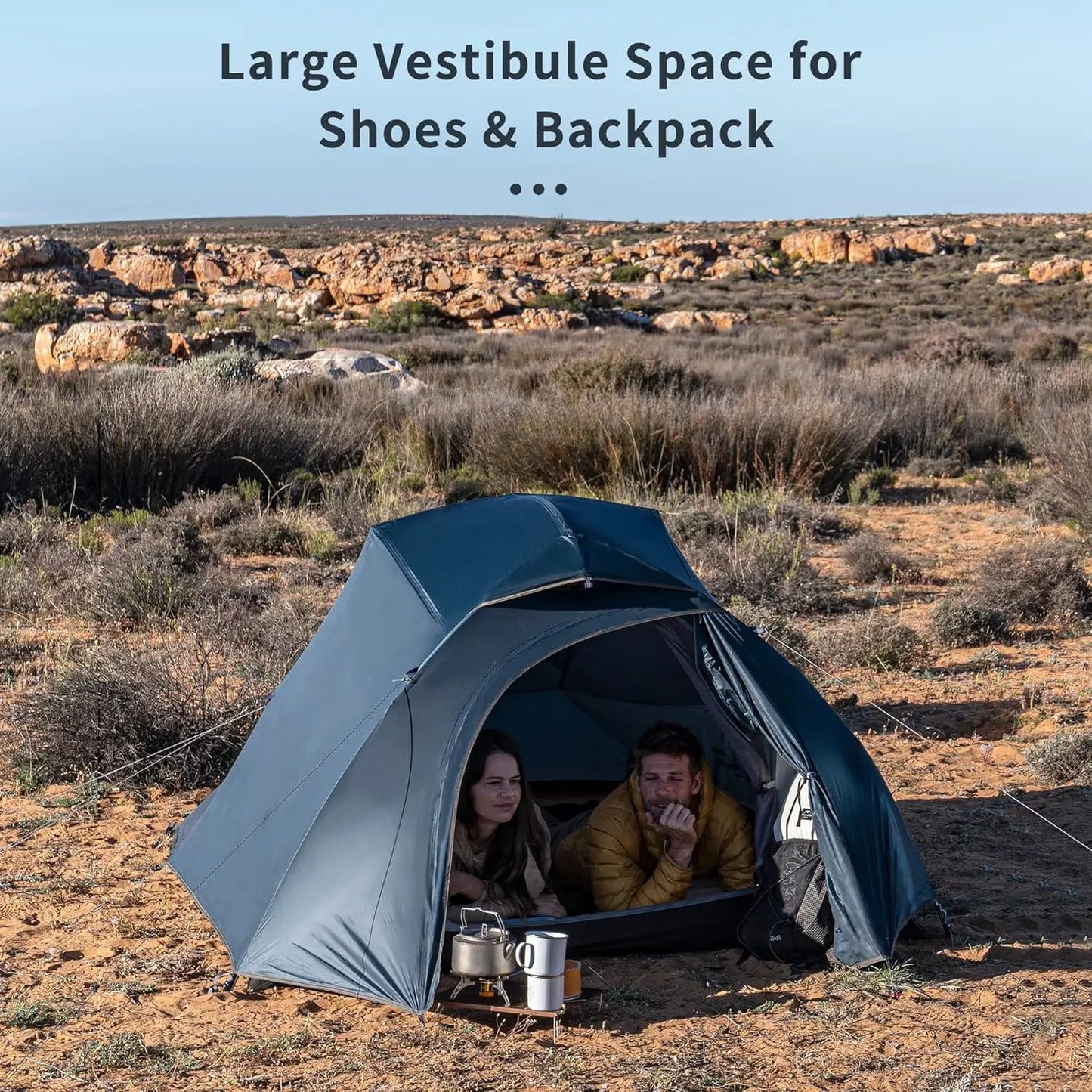 YTYIN Cloud-Up 3 Person Free Standing Tent for 3-Season Backpacking