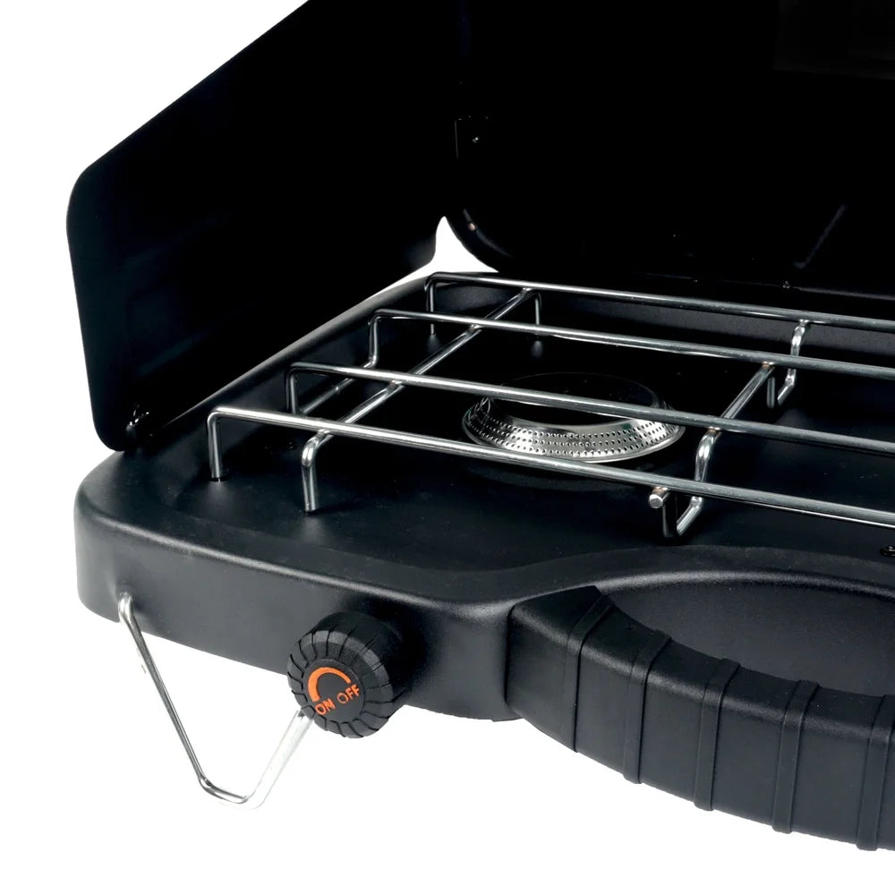 XMSJ UltrahighPerformanceUltraportable DualBurner Propane Camping Stove Windguards 20000 BTU