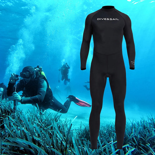 Men Diving Skin Clothes Cold Proof Sunscreen Snorkeling Surfing Swimsuit with Zipper Elastic Anti-scratch Water Sports Equipment
