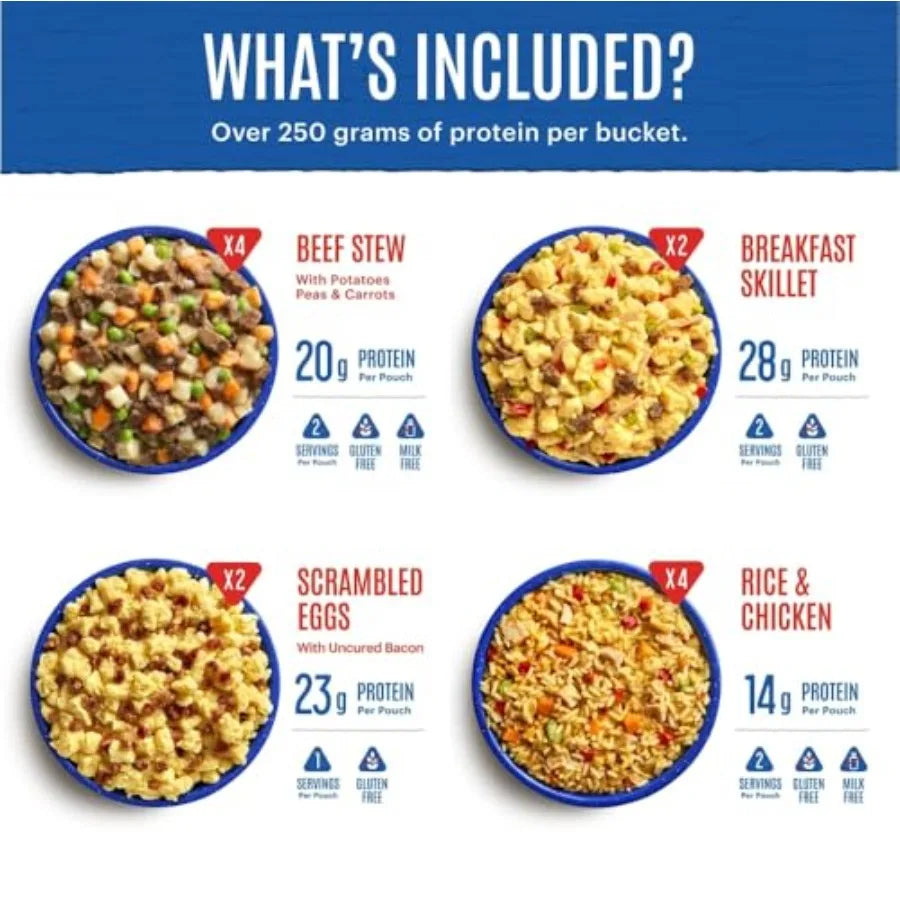 Essential Freeze Dried Backpacking Meals Gluten Free 22 Servings