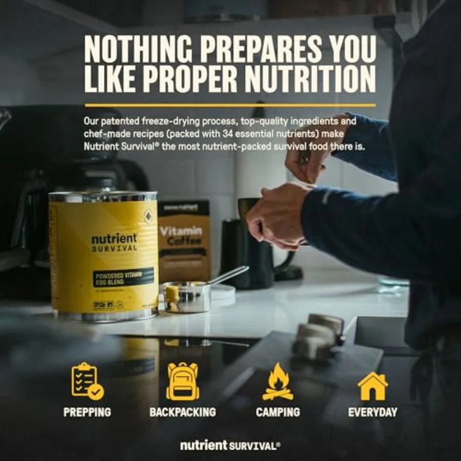 Vitamin Powdered Eggs Blend Freeze Dried For Emergency Food Supply