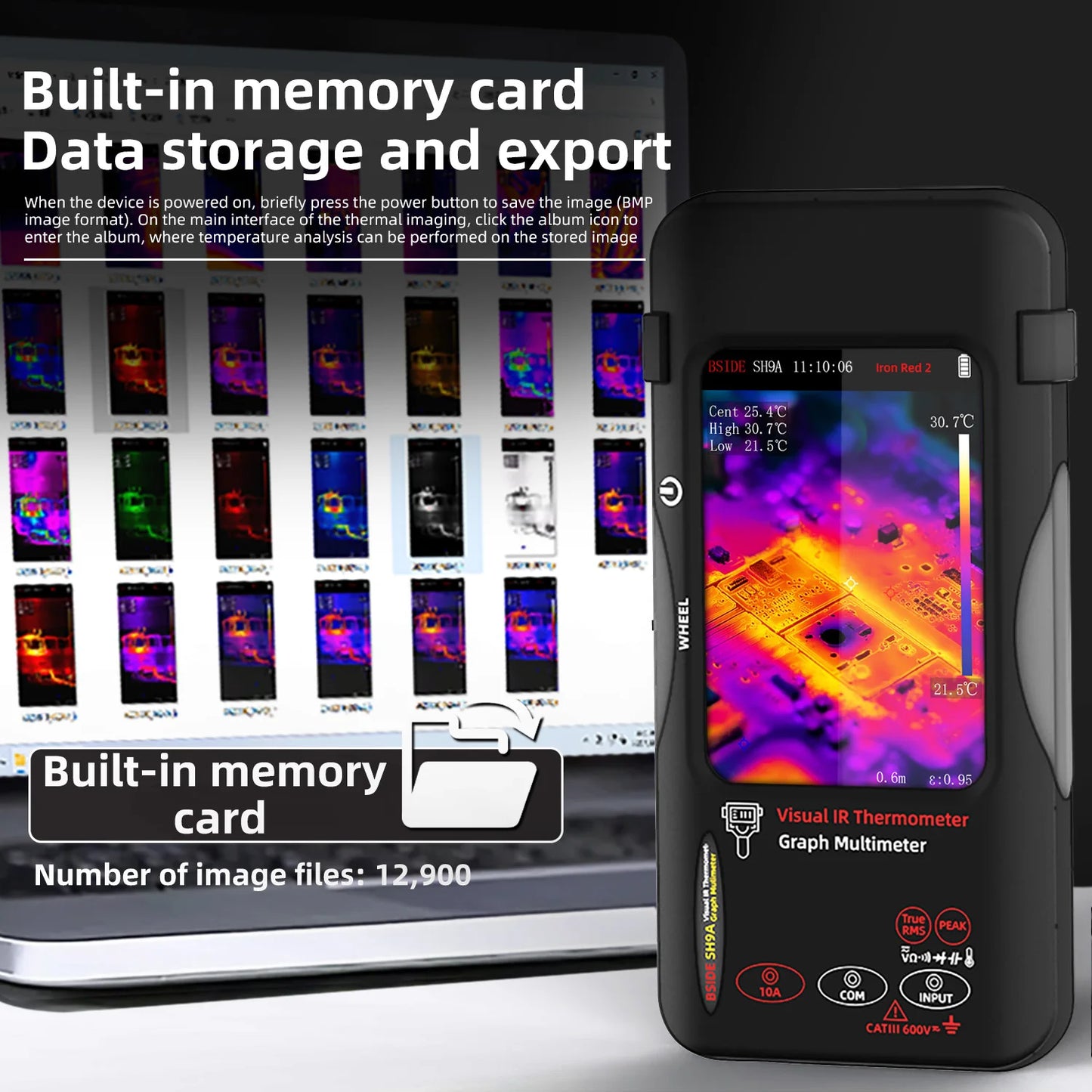 BSIDE Touchscreen Thermal Imager Multimeter 320x240 Resolution