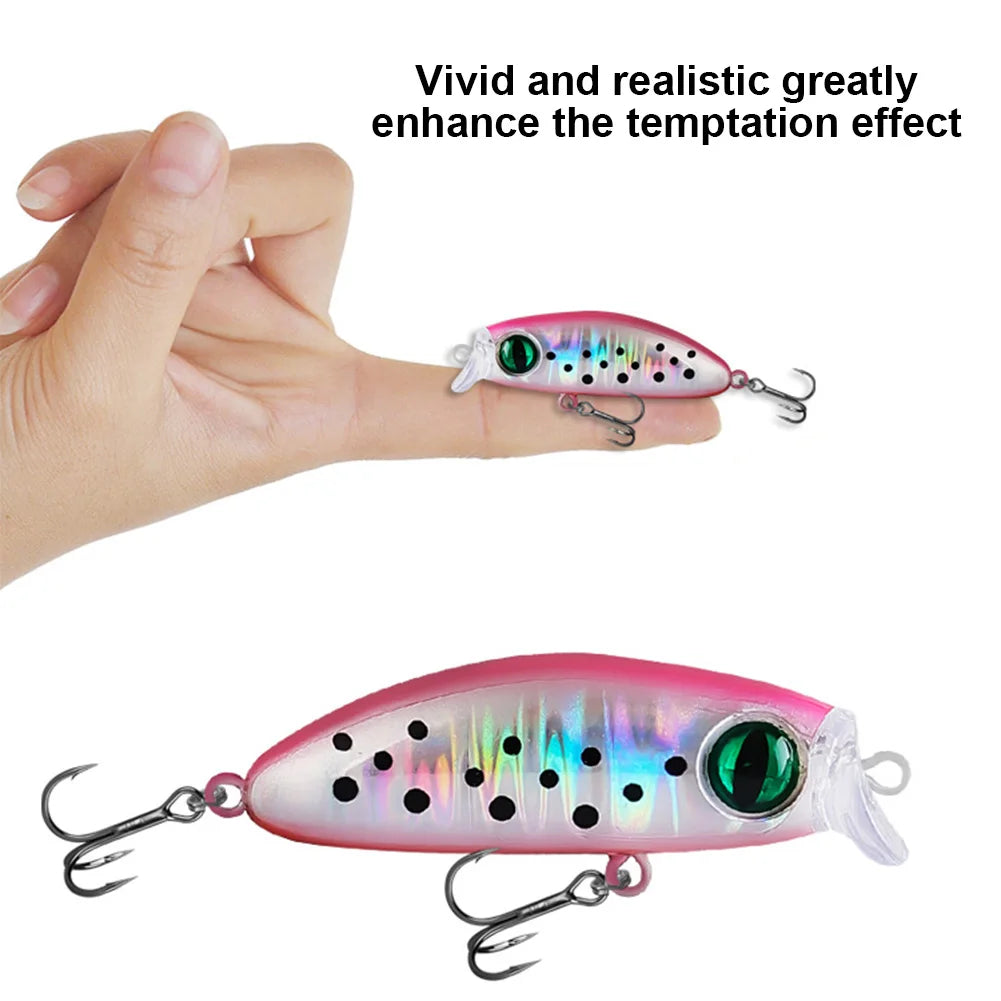 5pcs Mixed Colors Minnow Fishing Lures Artificial Hard Bait Wobbler Crankbaits for Trout Bass Carp Fishing Accessories