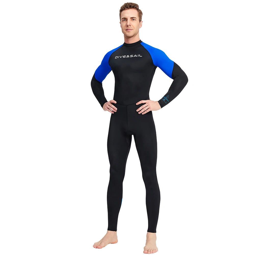 Men Diving Skin Clothes with Zipper Sunscreen Snorkeling Surfing Swimsuit Elastic Anti-scratch Breathable Water Sports Equipment
