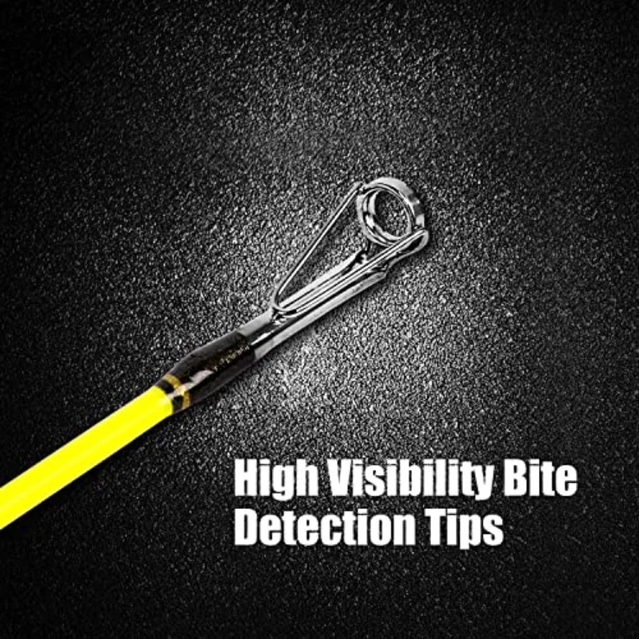 Stainless Steel Catfish Fishing Rod Portable Travel Heavy Duty Pole