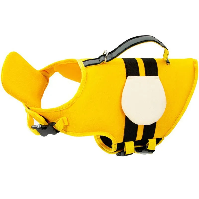 Dog Life Jacket Vest For Summer Swimming Super Buoyancy Polyester