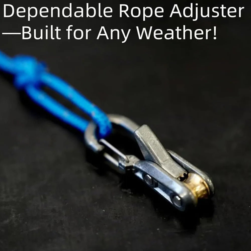 APWIKOGERE Rope Tension Adjuster With 6 Hooks Stainless Steel