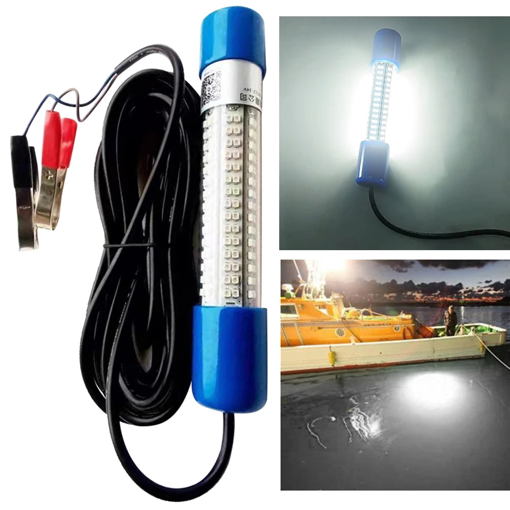 Deemount Subaqueous Fishing Light 50W BaitAttractor LureLocator Lamp 12V24V Waterproof