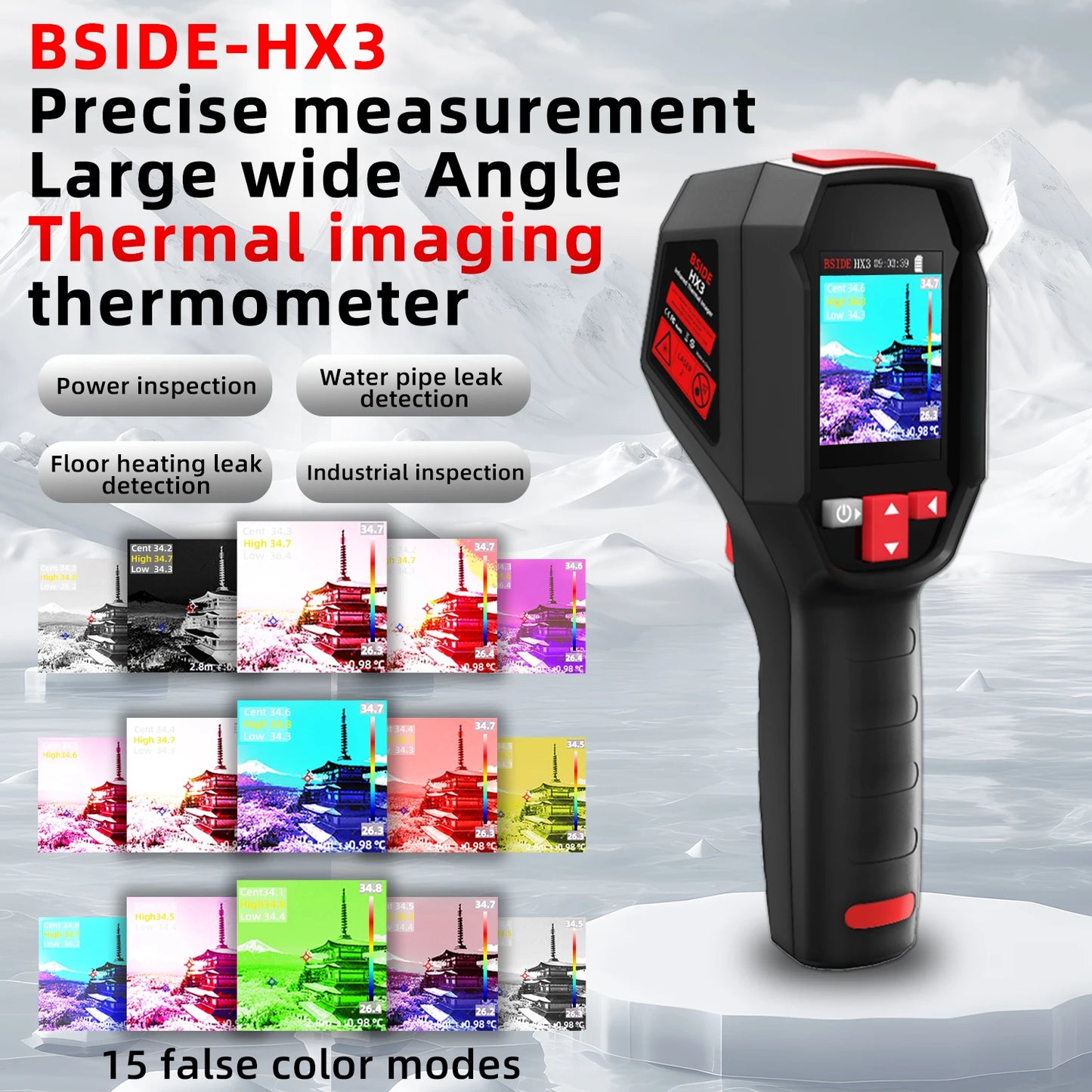 BSIDE Portable Thermal Imager With 15 Color Palettes For Circuit Detection