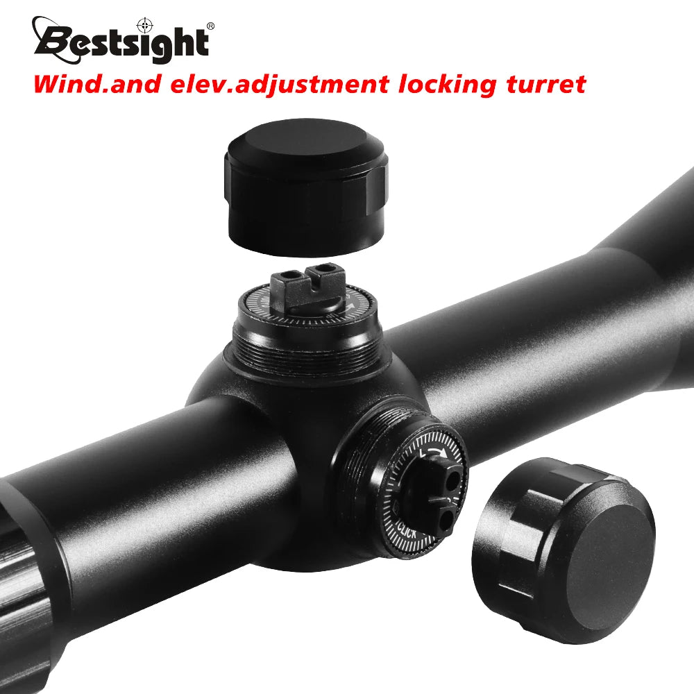 Nabila 3to9x40 Riflescope With MilDot Reticle Illuminated Red Green IncludesMountingClamps