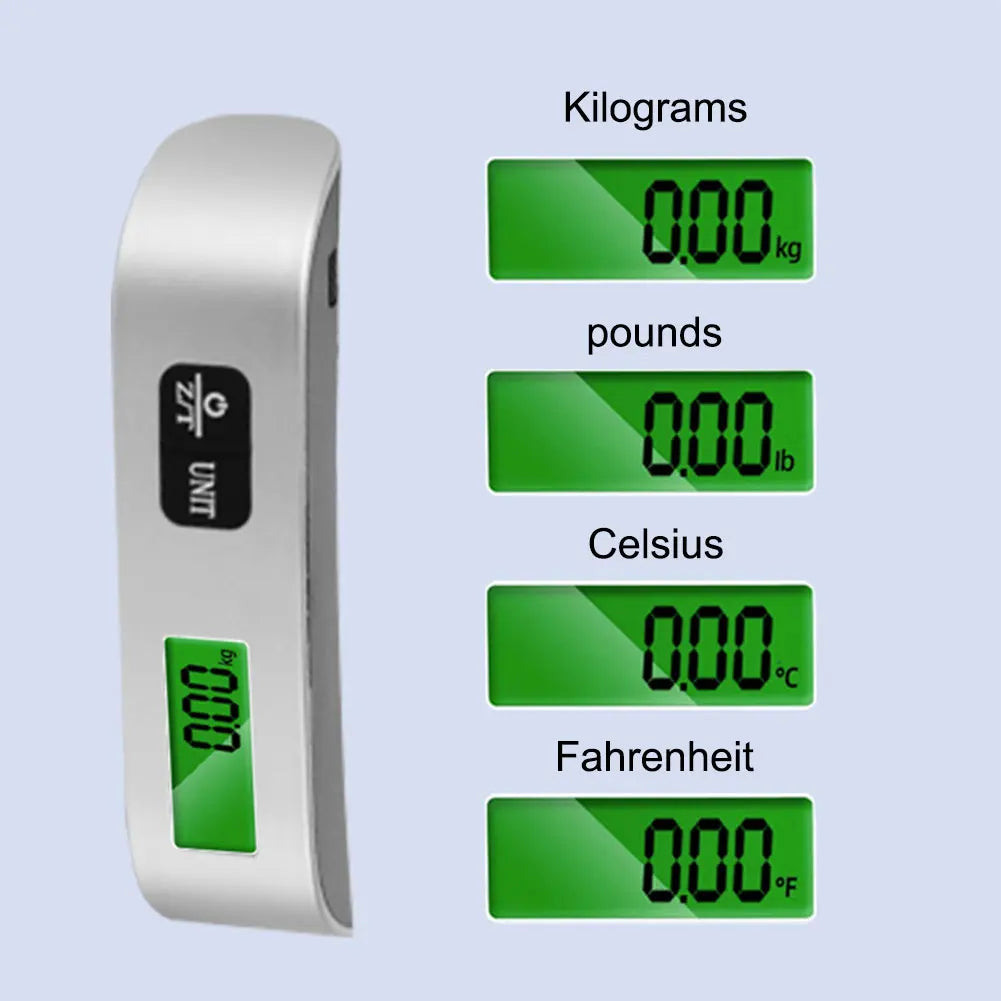 Shunmaii Portable Digital Luggage Scale 50kg LCD Display Travel
