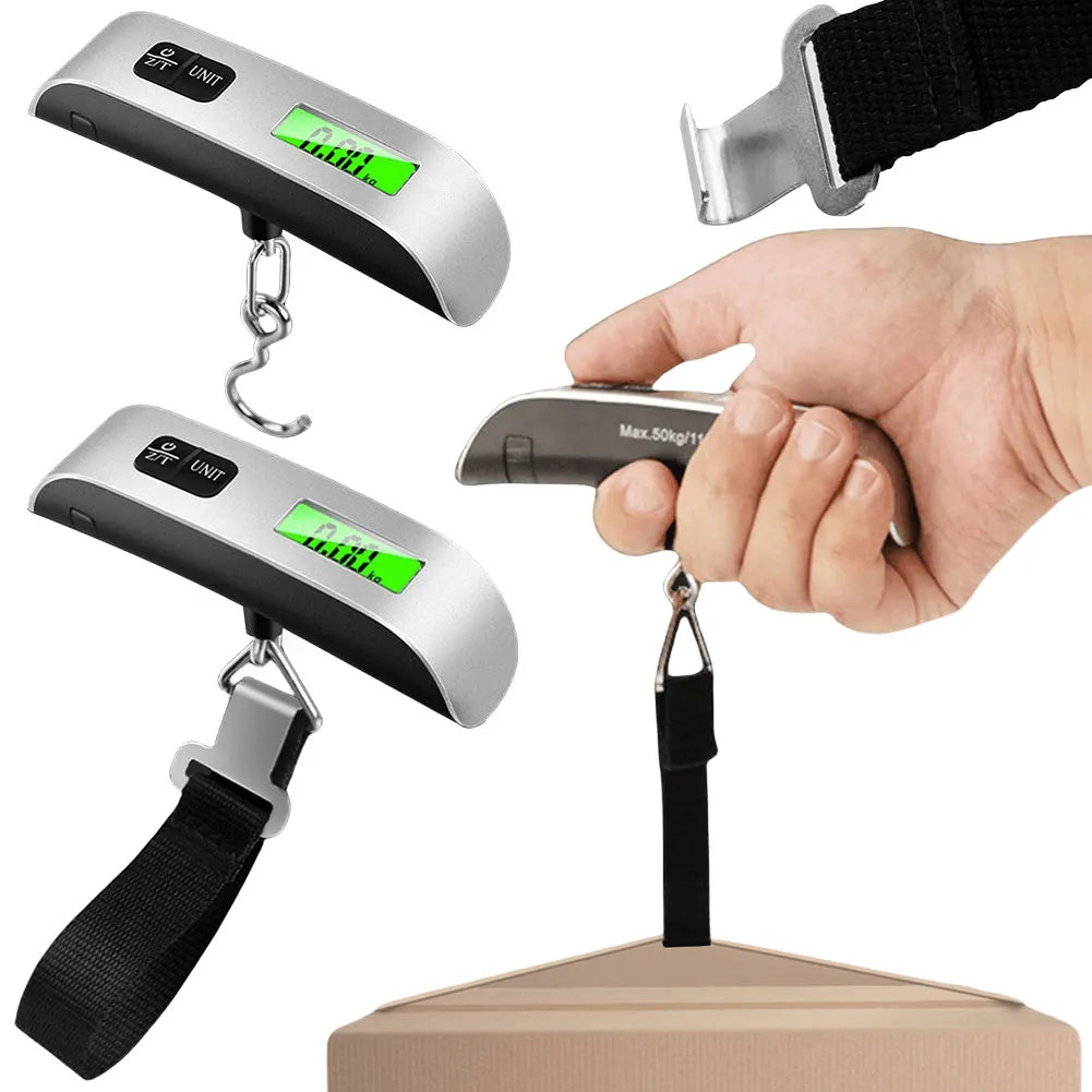 Shunmaii Portable Digital Luggage Scale 50kg LCD Display Travel