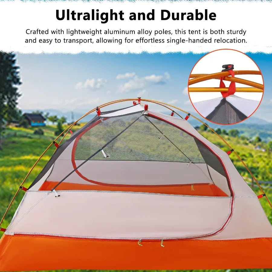 Building 4-Season Lightweight Winter Backpacking Tent Waterproof