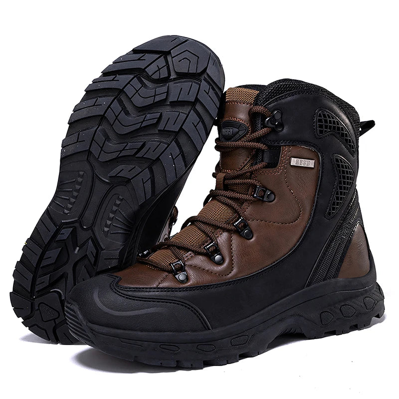 Louis Kadhrcn Mens Hiking Boots Waterproof Breathable Mountain Footwear