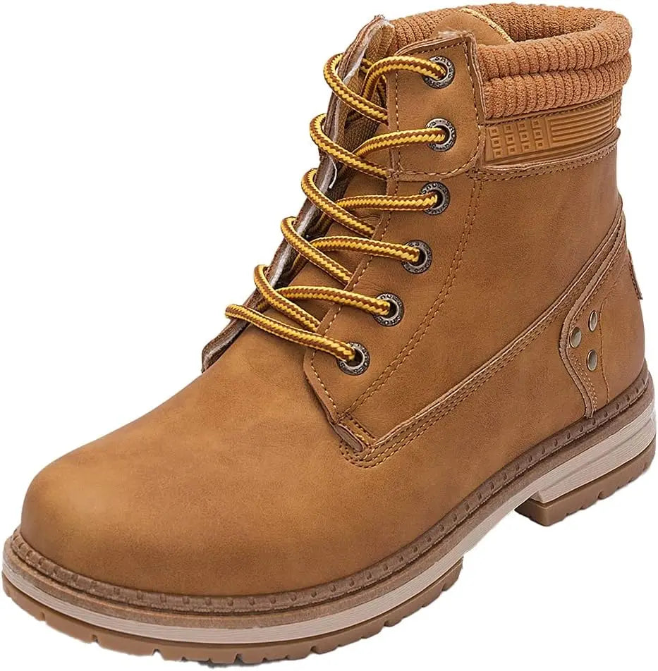 CN Fujian Womens Waterproof Hiking Combat Ankle Boots