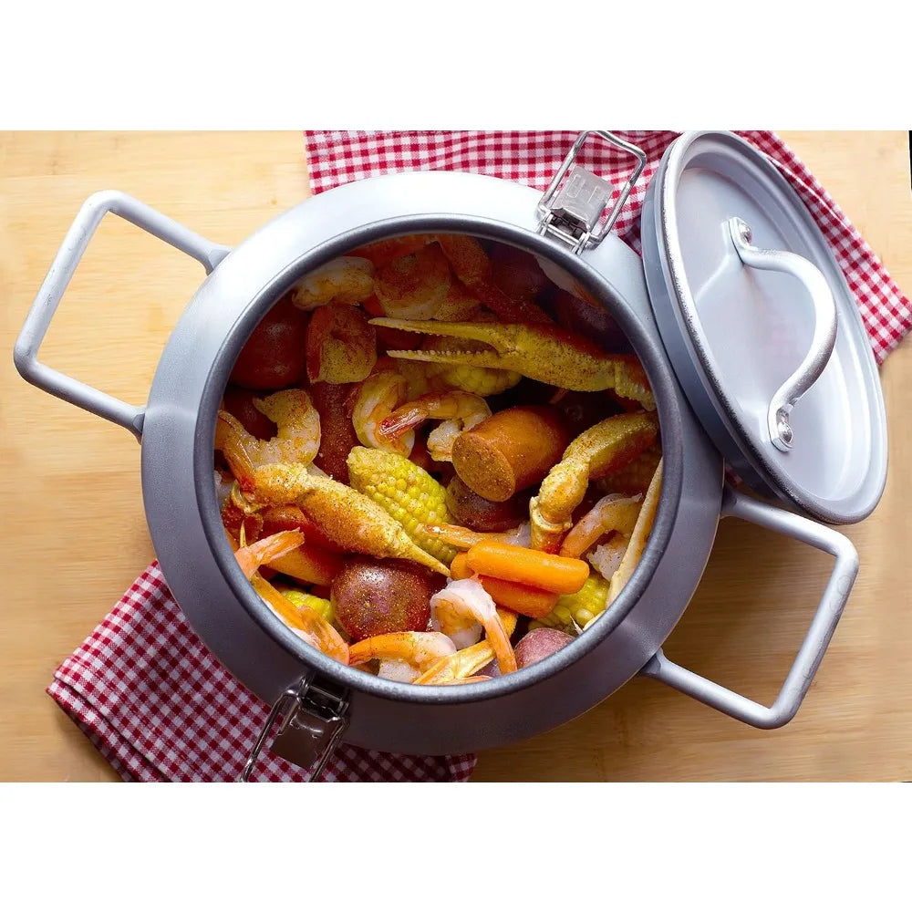 YTYIN Camping Cookware Jr Kit With Steam Cooker And Rack