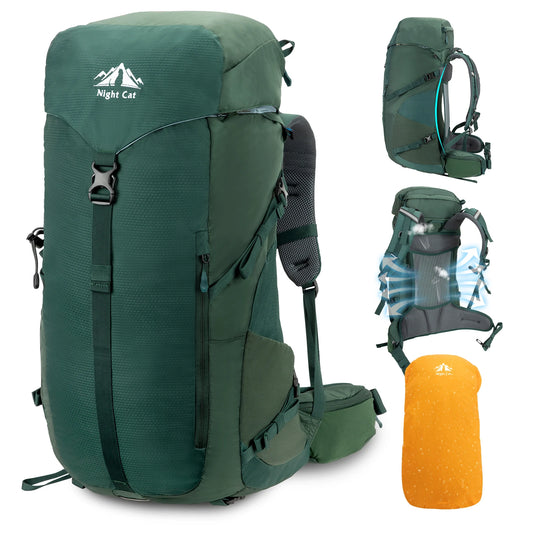 Night Cat HikingBackpack Featuring Internal Frame Ultralight Unisex Comfort System