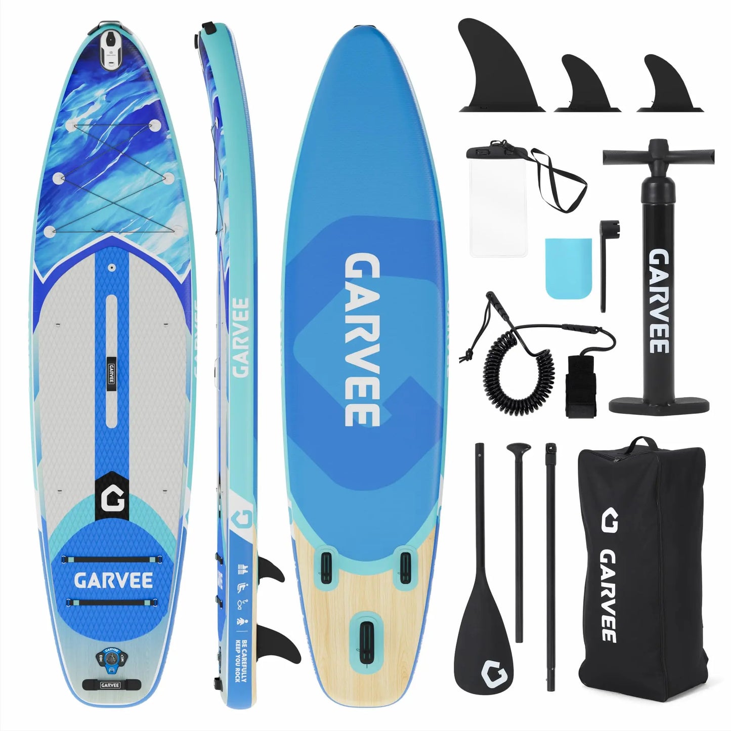 HiMISS Inflatable Stand Up Paddle Board Camera Mount and Backpack