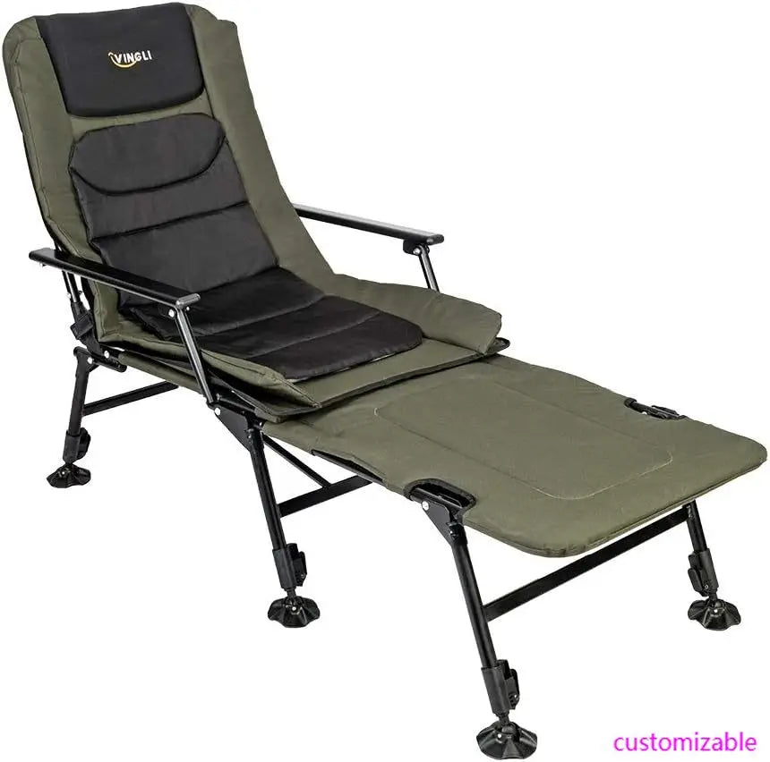 XMSJ Heavy Duty Fishing Chair With Footrest For Outdoors