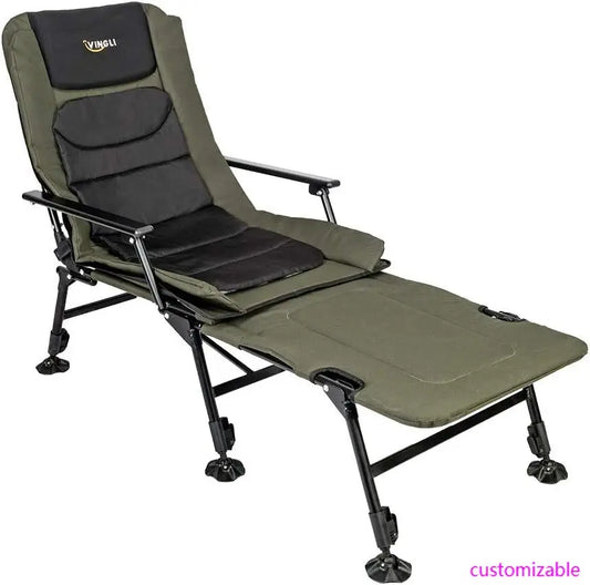 XMSJ Heavy Duty Fishing Chair With Footrest For Outdoors
