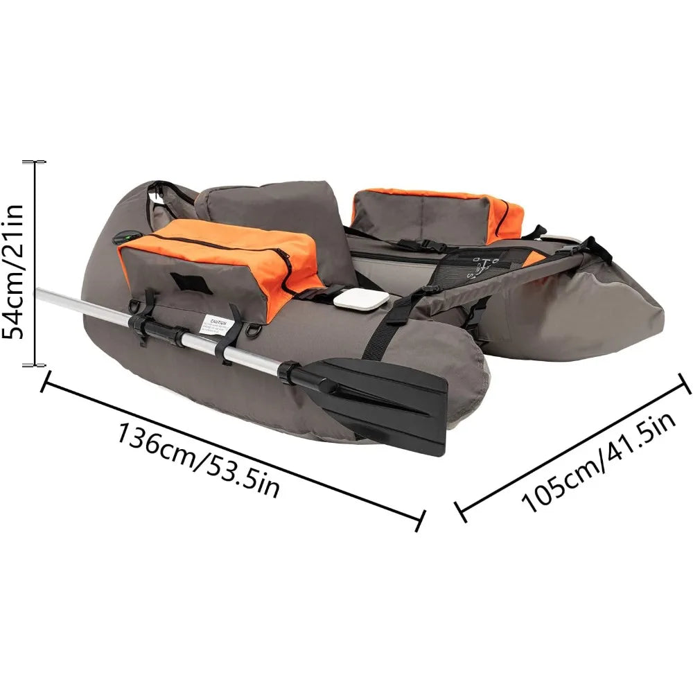 Inflatable Fishing Boat Belly Boat Float Tube for Angling