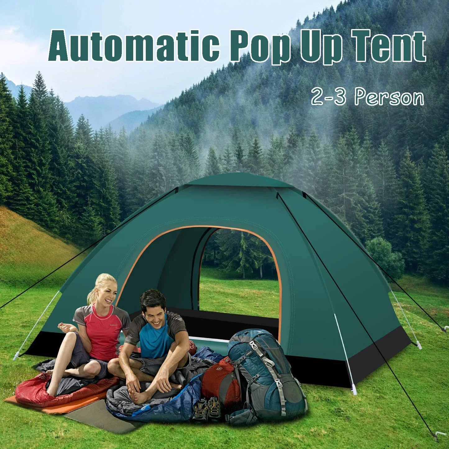 Building Automatic Pop Up Tent Two To Three People Outdoor Waterproof Sun Proof