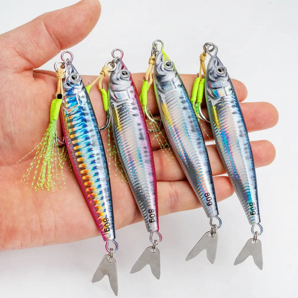 Fast Sinking 3D Printed Metal Jig Lure For Saltwater Fishing